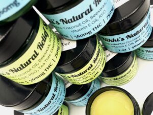 Nikki's Natural Relief Salve | 560MG THC | 75MG CBD | 2 oz ** SALE **