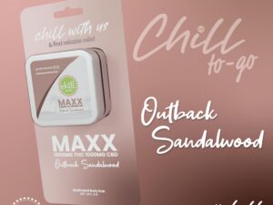 MAXX To-Go Chill Rub | 1000mg THC | 1000mg CBD | 5G | Outback Sandalwood ** SALE * 2/$20 **